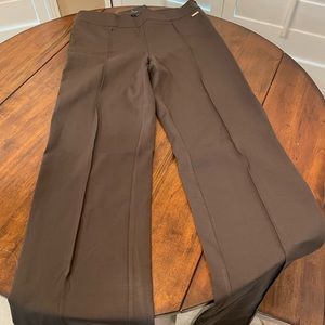 Tahari Deep Olive Side Zip Women Size 6 Slack